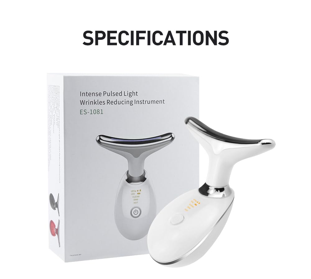 LED Light Therapy Face Massager – Anti-Wrinkle & Skin Tightening Device (Rechargeable)