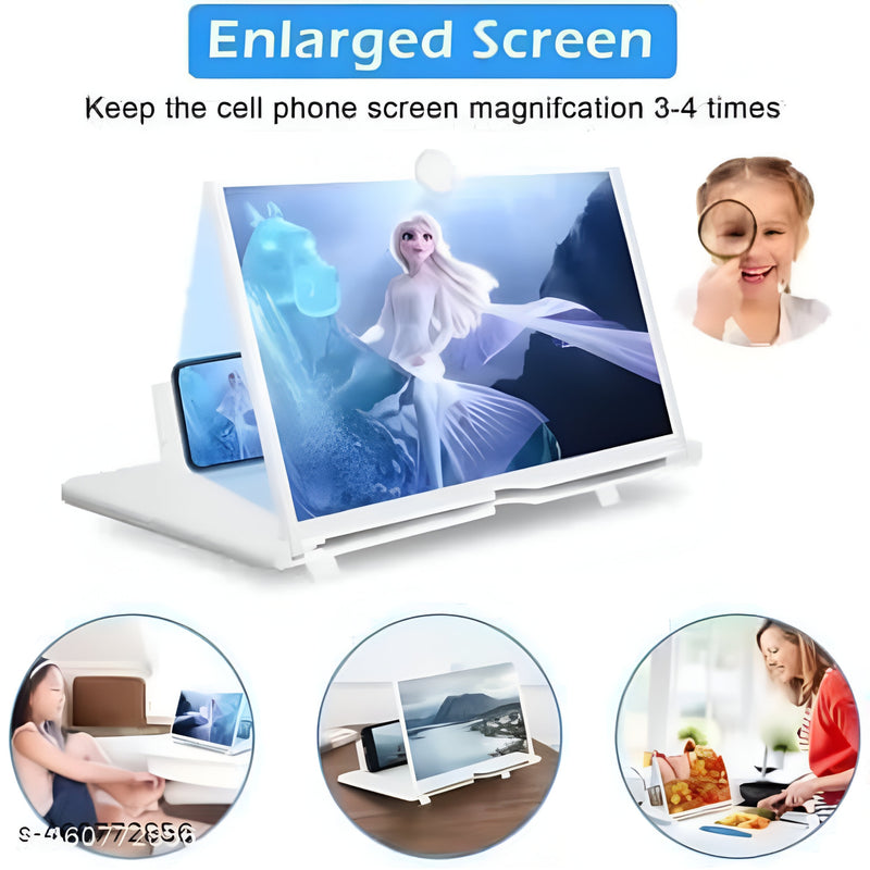 Mini Theater Phone Stand with Screen Magnifier – Eye Comfort Design