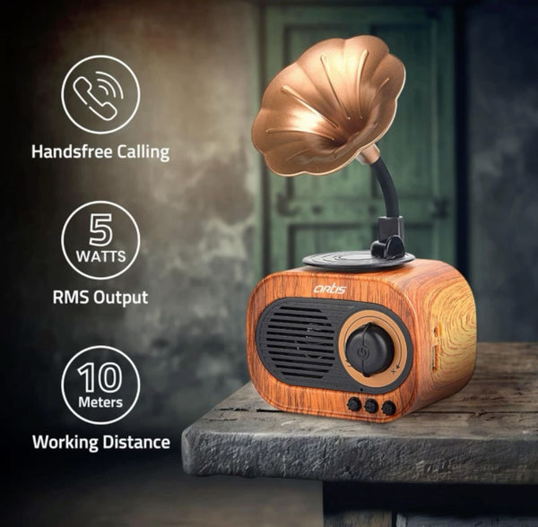 Vintage Gramophone Bluetooth Speaker