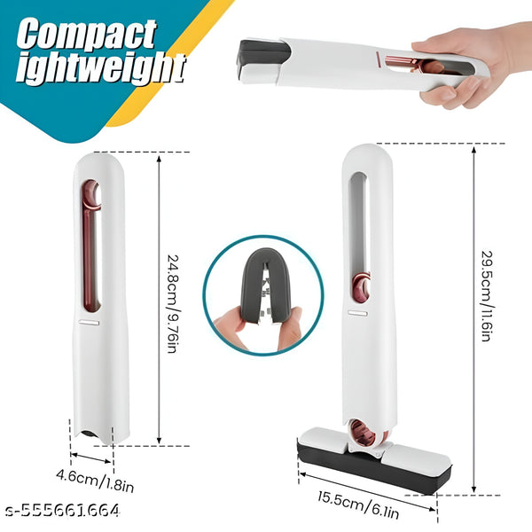 Portable Mini Mop with Self-Squeeze Design, Lazy HandWash-Free Cleaning Mop, Quick Dry Sponge Mop for Kitchen, Bathroom, Glass &amp; Car