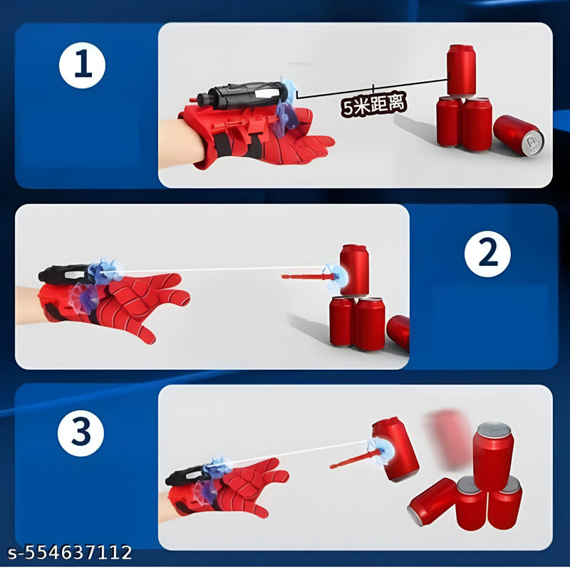 Spider Man Web Shooter Toy – Kids Action Blaster with Safe Web Launcher, Superhero Role Play Toy for Indoor & Outdoor Fun