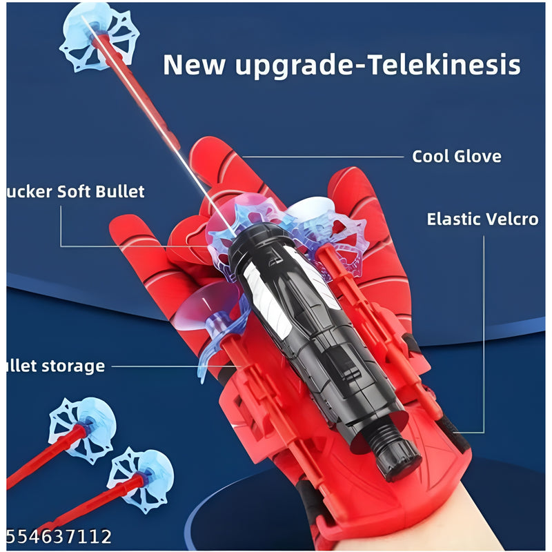 Spider Man Web Shooter Toy – Kids Action Blaster with Safe Web Launcher, Superhero Role Play Toy for Indoor & Outdoor Fun