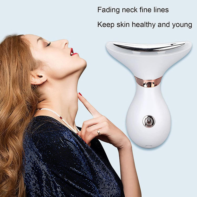 LED Light Therapy Face Massager – Anti-Wrinkle & Skin Tightening Device (Rechargeable)