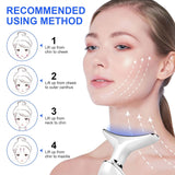 LED Light Therapy Face Massager – Anti-Wrinkle & Skin Tightening Device (Rechargeable)