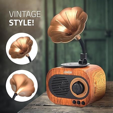 Vintage Gramophone Bluetooth Speaker