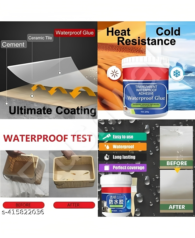 Transparent Crack Seal Agent – Waterproof Roof & Wall Sealer
